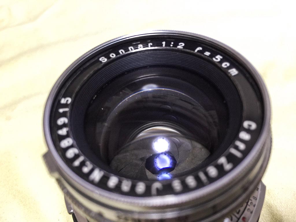 Carl Zeiss Jena Sonnar 50mm F2.0 戦前(後コーティング) Contax mount