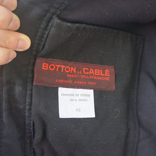 1950-60's ブラックモールスキンフレンチワークジャケット デッド