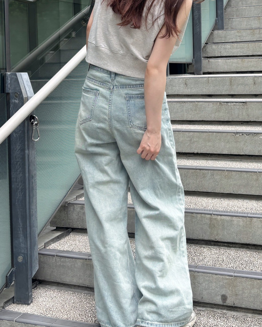 即納】ハイウエストベビーブルーデニムパンツ CM0029 – YOLO（ヨロ