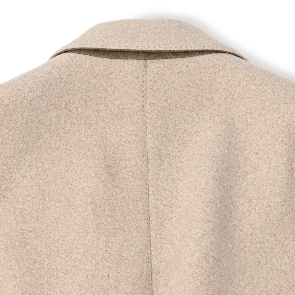 SPECIAL ウールフランネルチェスターフィールドコート ベージュ