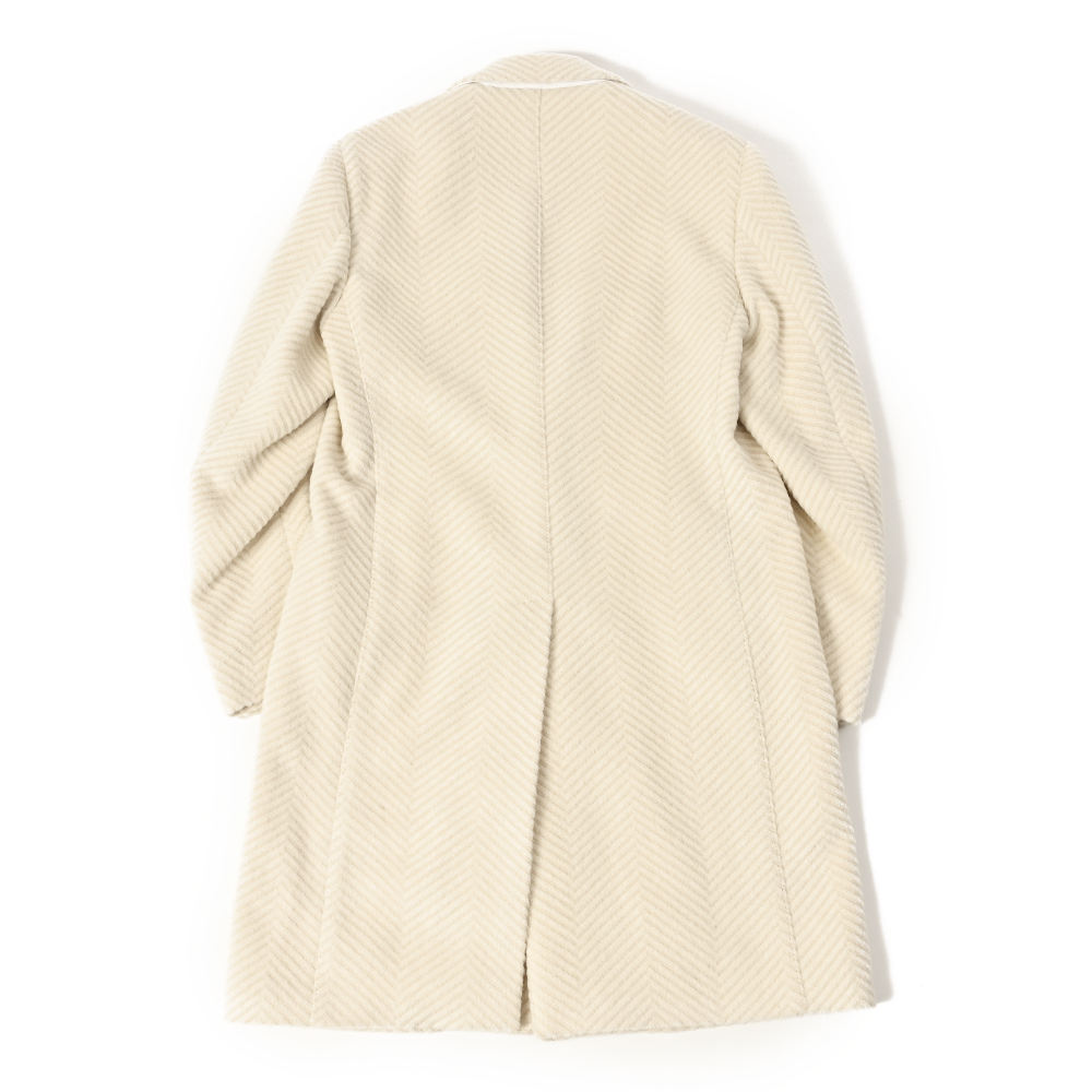 ウールナイロンモヘア混 シングル チェスターコート Traditional