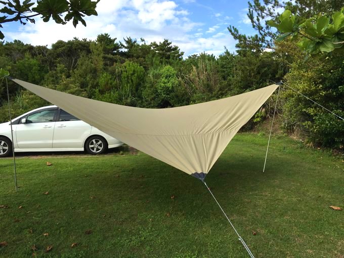 タトンカタープ3TC 初張り！影が広くて快適なタープですよ！ | Yosocam