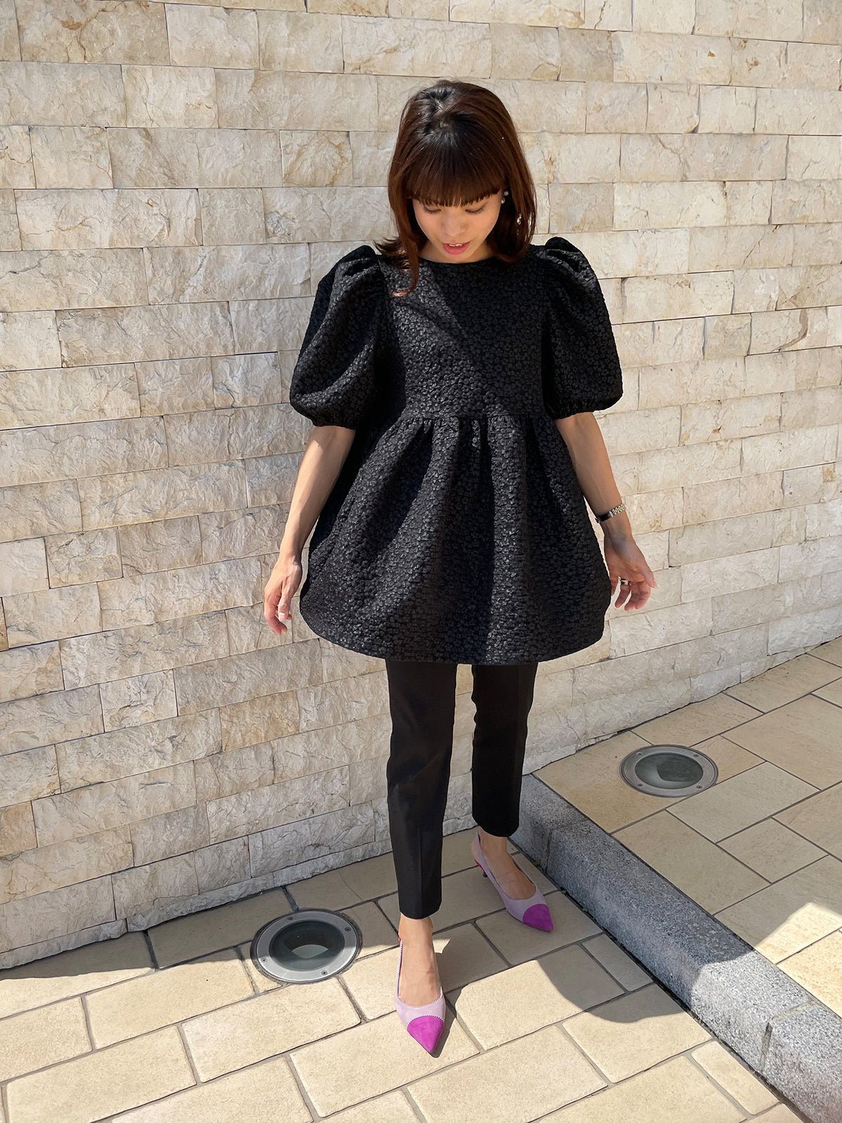 Jacquard Flowers Tops / ジャガード フラワー トップス – youa. by NT.