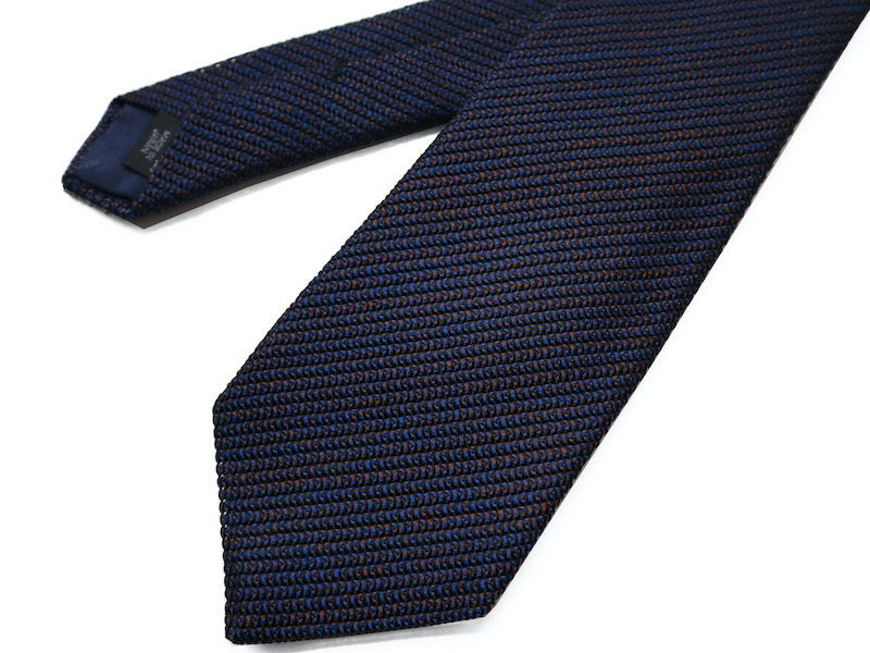 Kasuri Mix】カスリミックスタイ“ネイビー×ブラウン” – YAMAGAMI Masanori