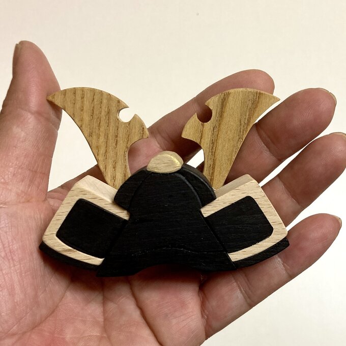 こどもの日】木と和紙の五月人形3点セット（鯉のぼり・兜・金太郎