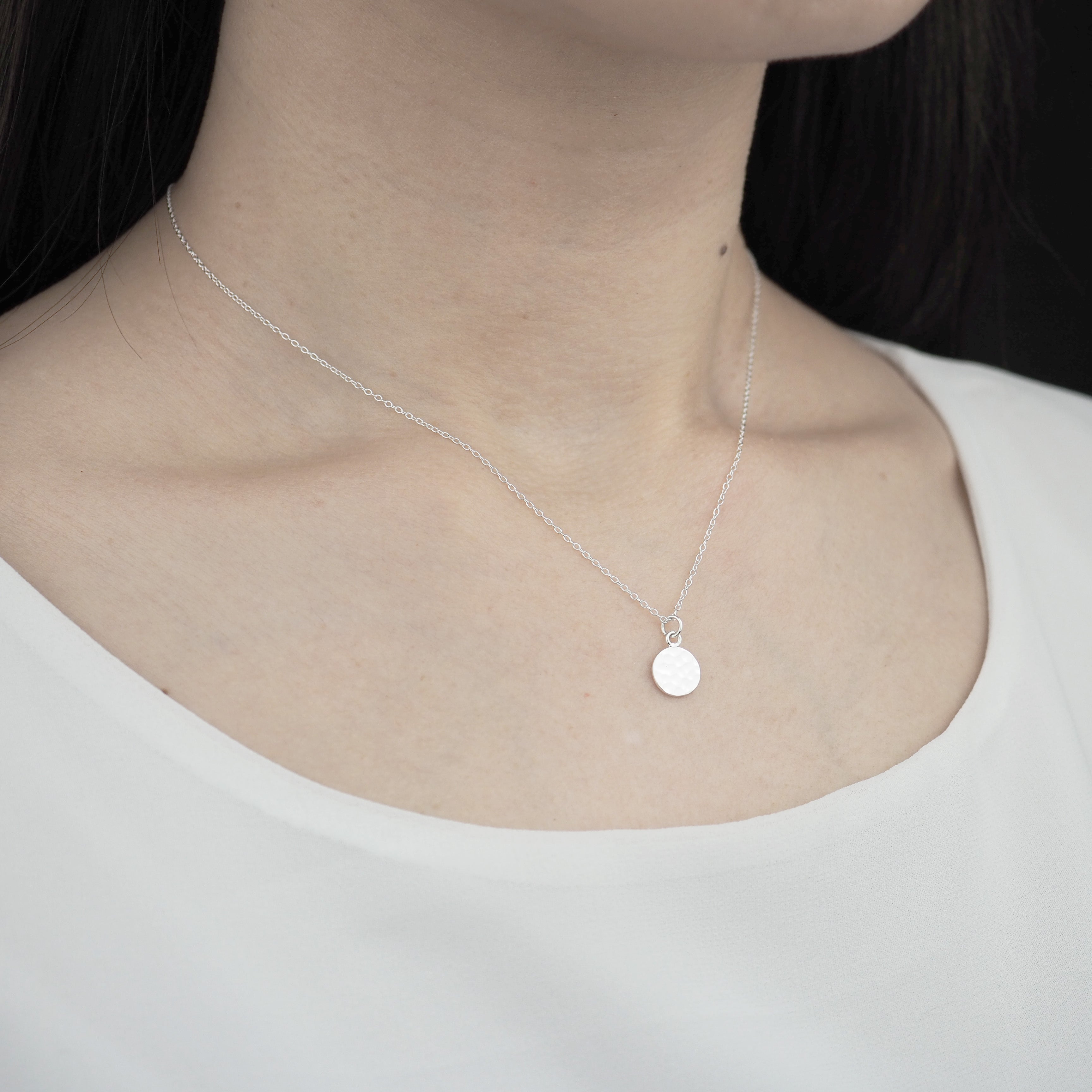 Silver Necklace -Tsuchime- シルバー ネックレス – yuzen-official