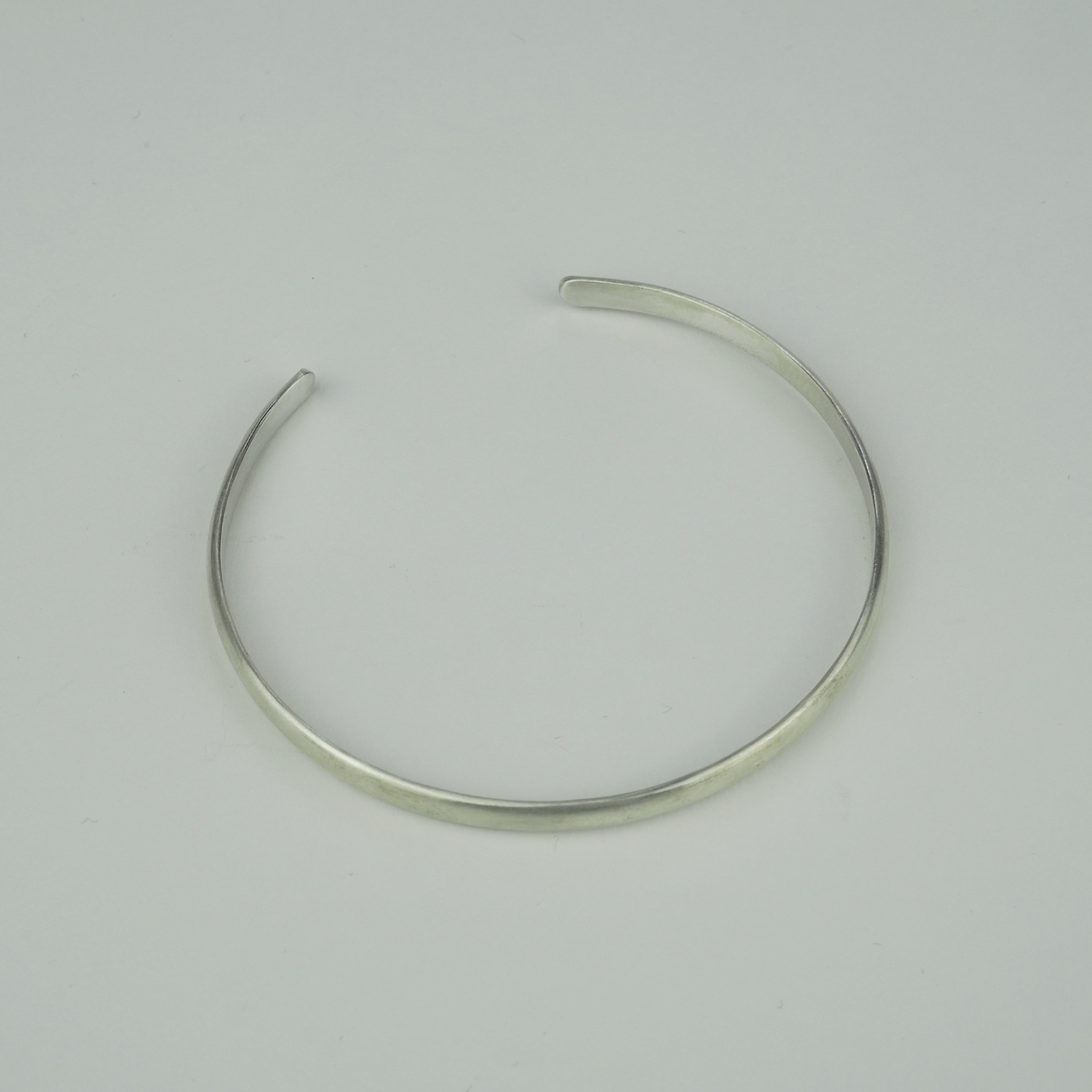 Silver Bangle -Plain Matte- シルバー バングル – yuzen-official