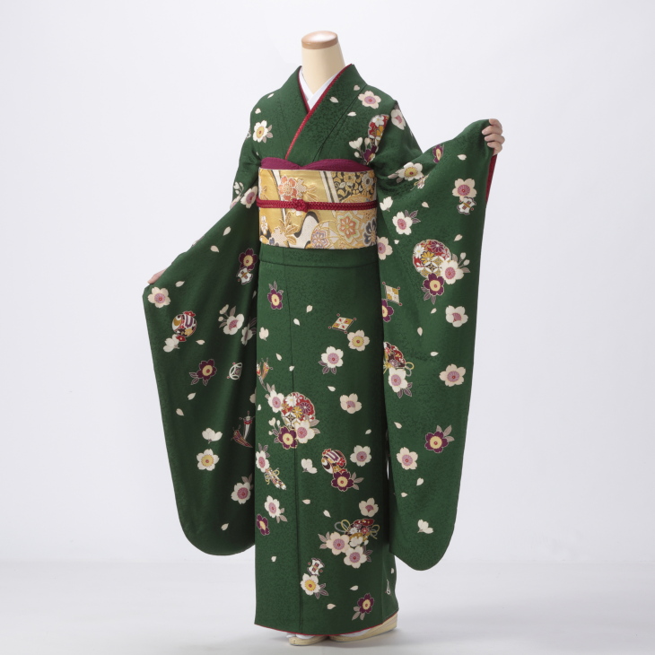 緑の振袖【販売】｜【公式】京都きもの友禅オンラインストア / 振袖