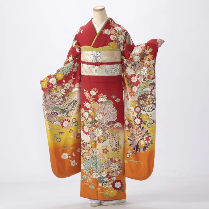 赤/ワインの振袖【販売】｜【公式】京都きもの友禅オンラインストア