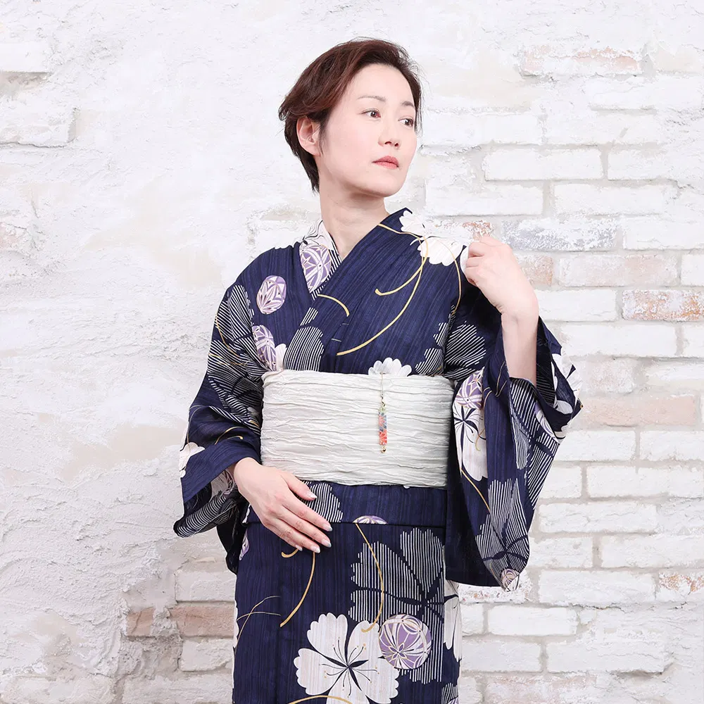 y2512006】浴衣 レディース 兵児帯 2点セット 人気の毬柄｜【公式