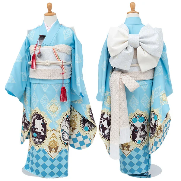 t2272202】【購入】七五三 女の子 7歳 着物セット フルセット 四つ身