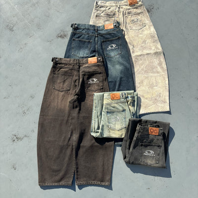 Heisei Logo Buggy Ballon Denim Pants – YZ