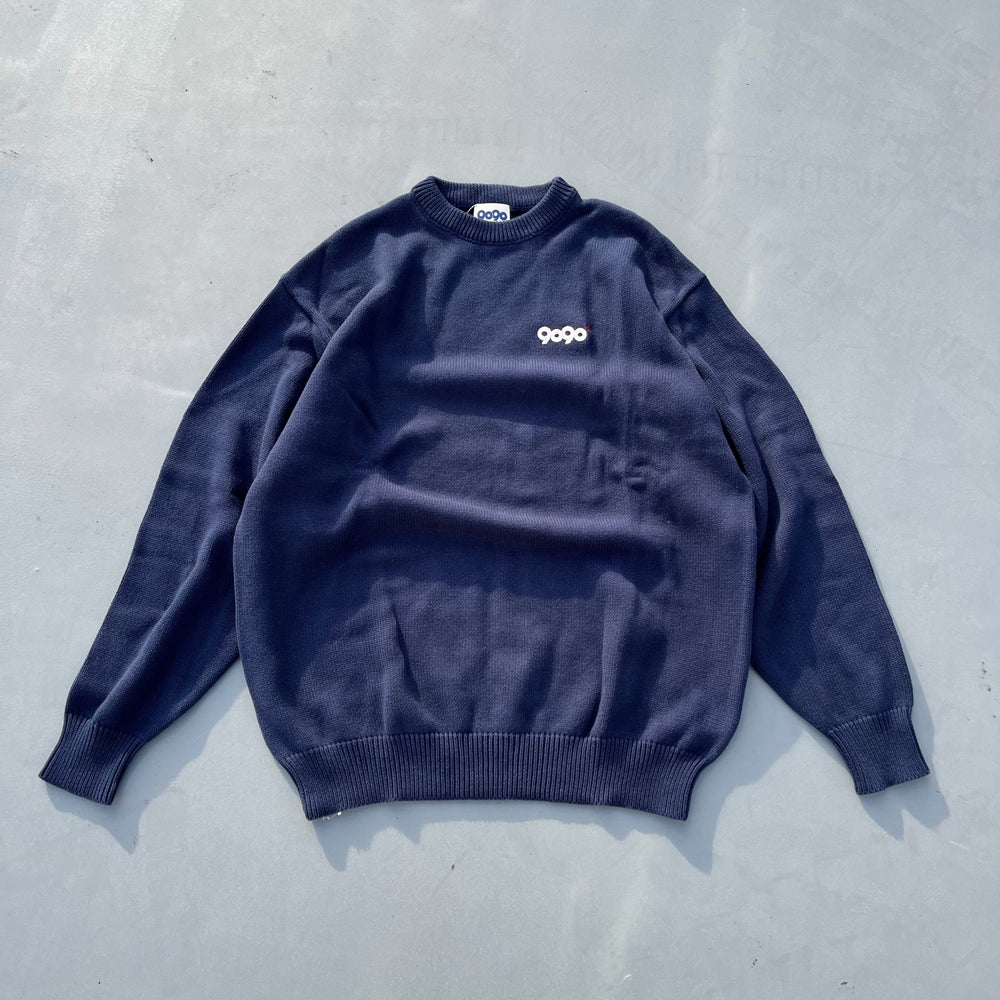 9090 OG Logo Simple Crewneck Knit – YZ