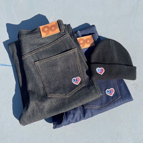 States Logo Rigid Tapered Denim – YZ