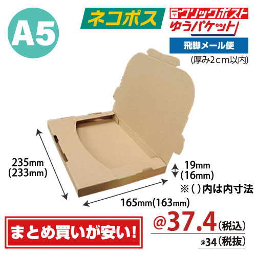 ZAP 差込み式メール便ケース クロネコDM便 ゆうパケットA5サイズ