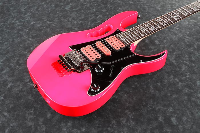 Ibanez JEMJRSPPK Steve Vai Signature Electric Guitar - Pink for