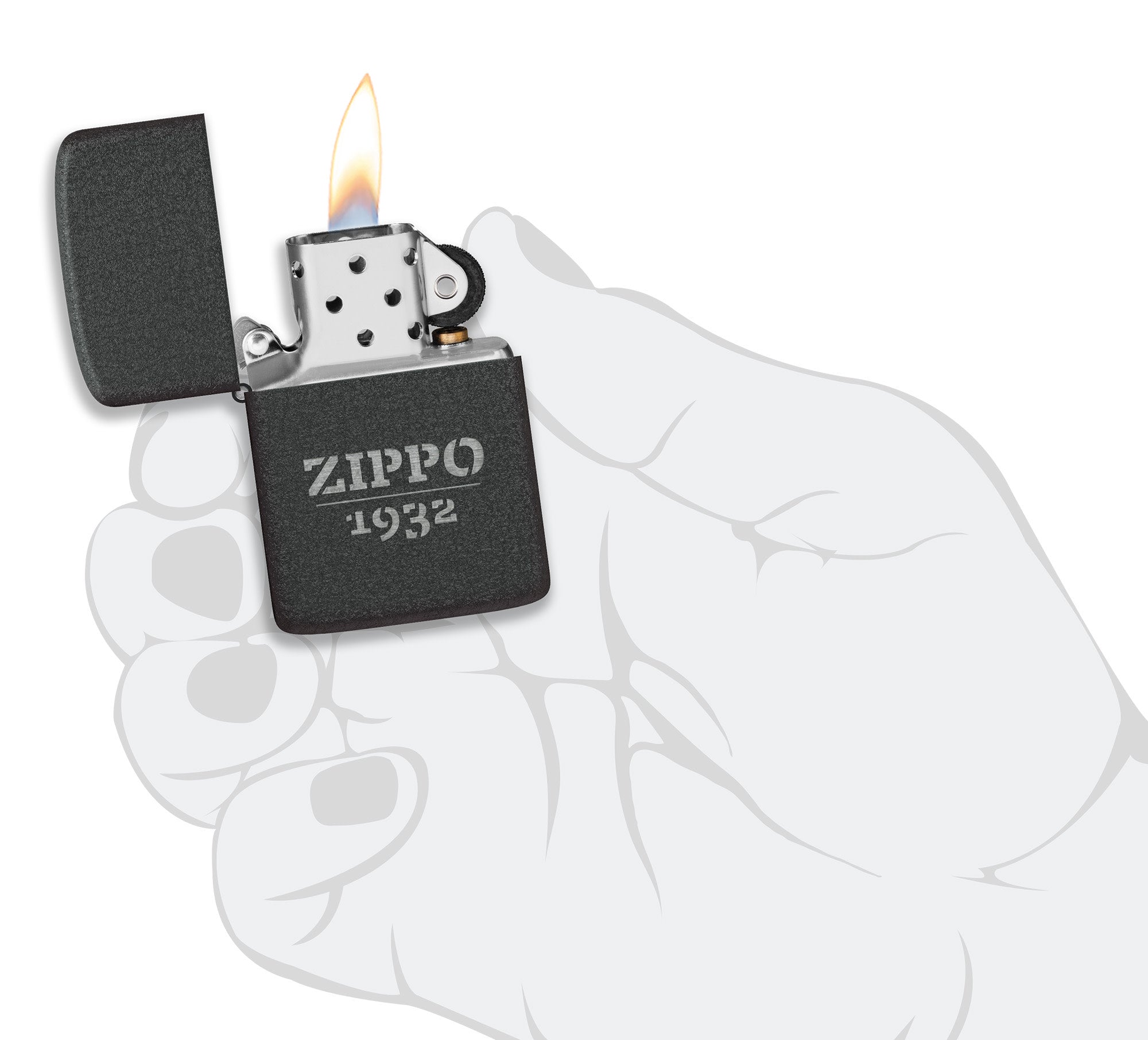 Zippo Design 1941 Replica Black Crackle® Windproof Lighter – Zippo USA