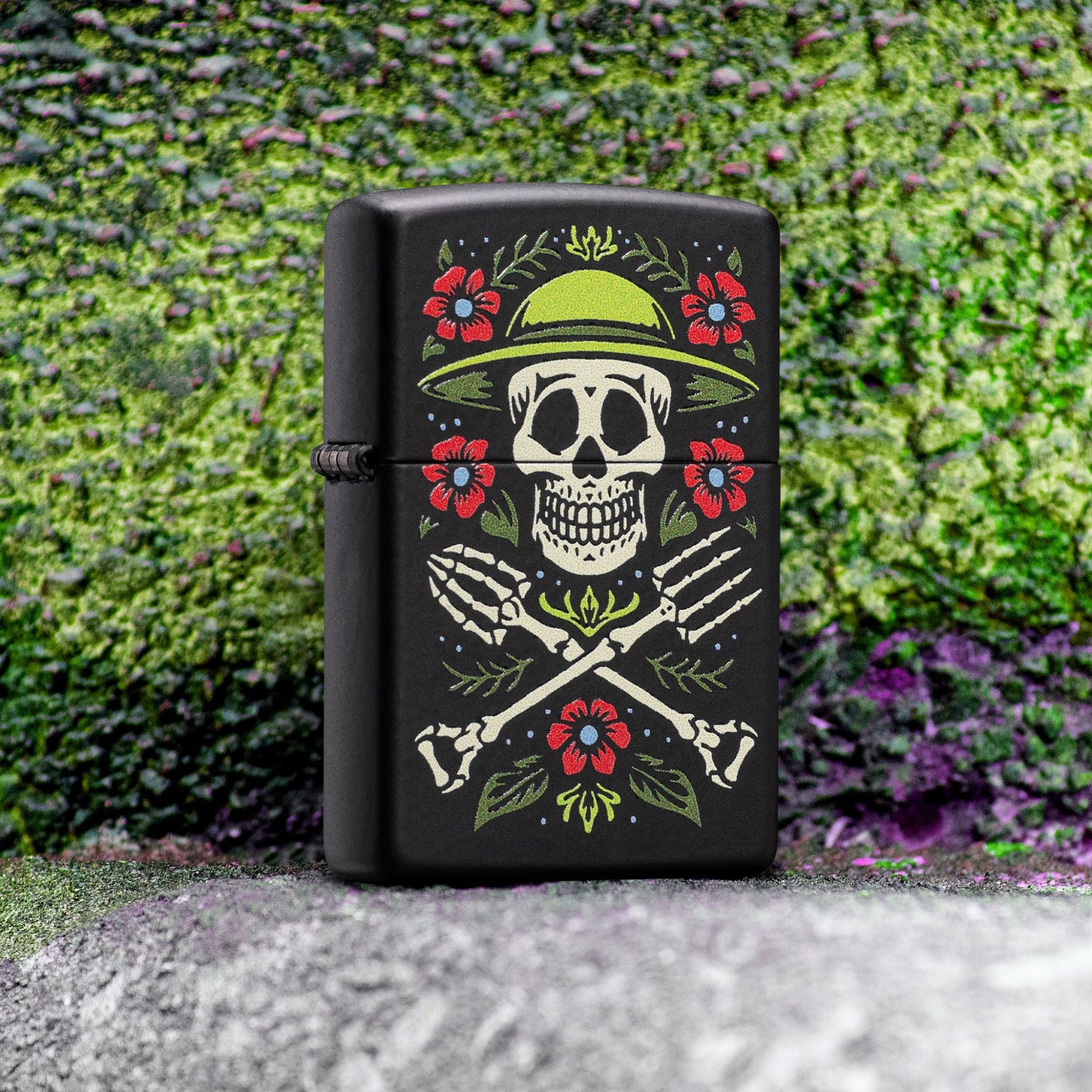 Zippo Garden for Life Design Black Matte Windproof Lighter – Zippo USA