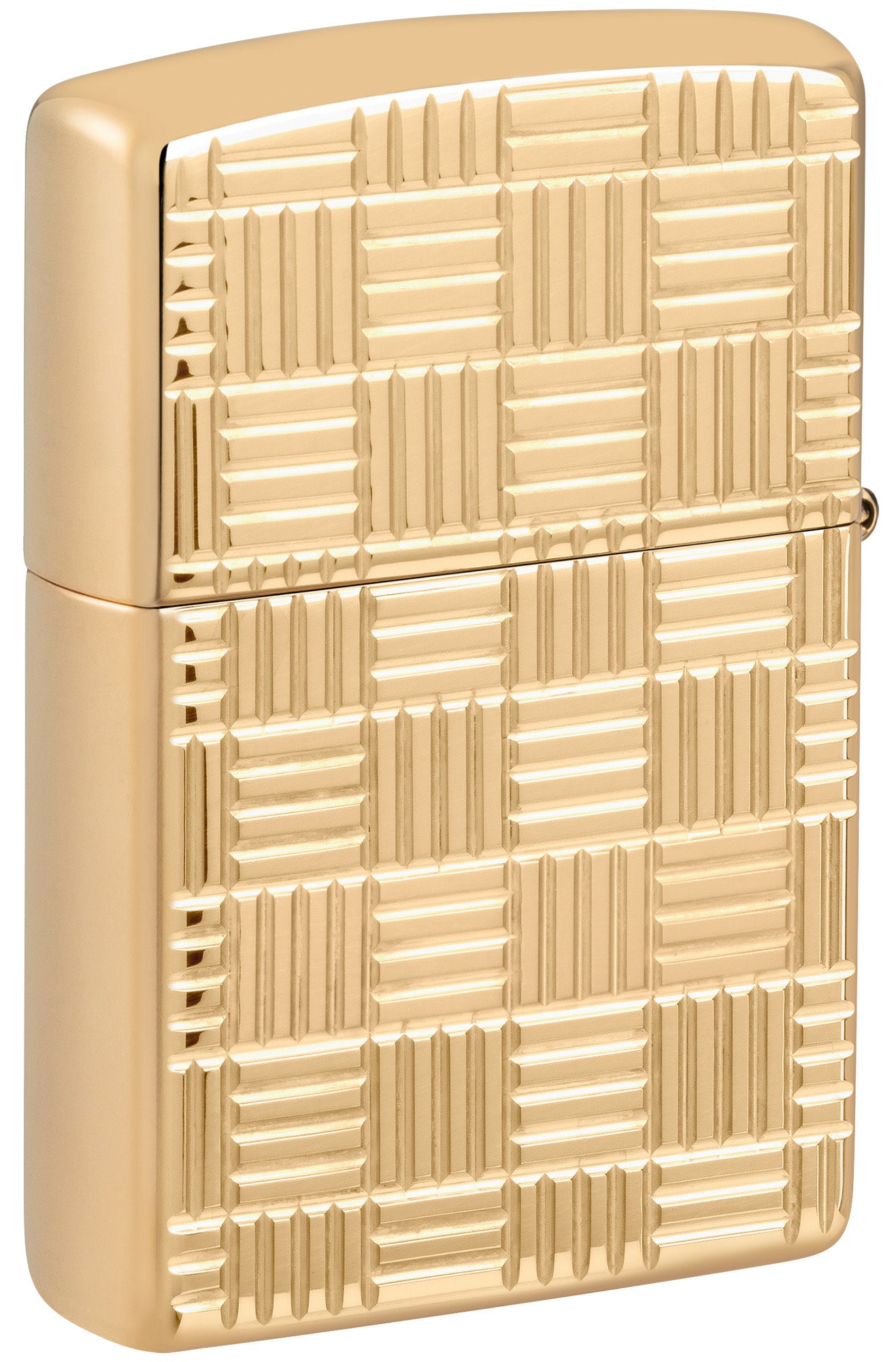 Zippo Deep Carve Design Armor® High Polish Brass Windproof Lighter