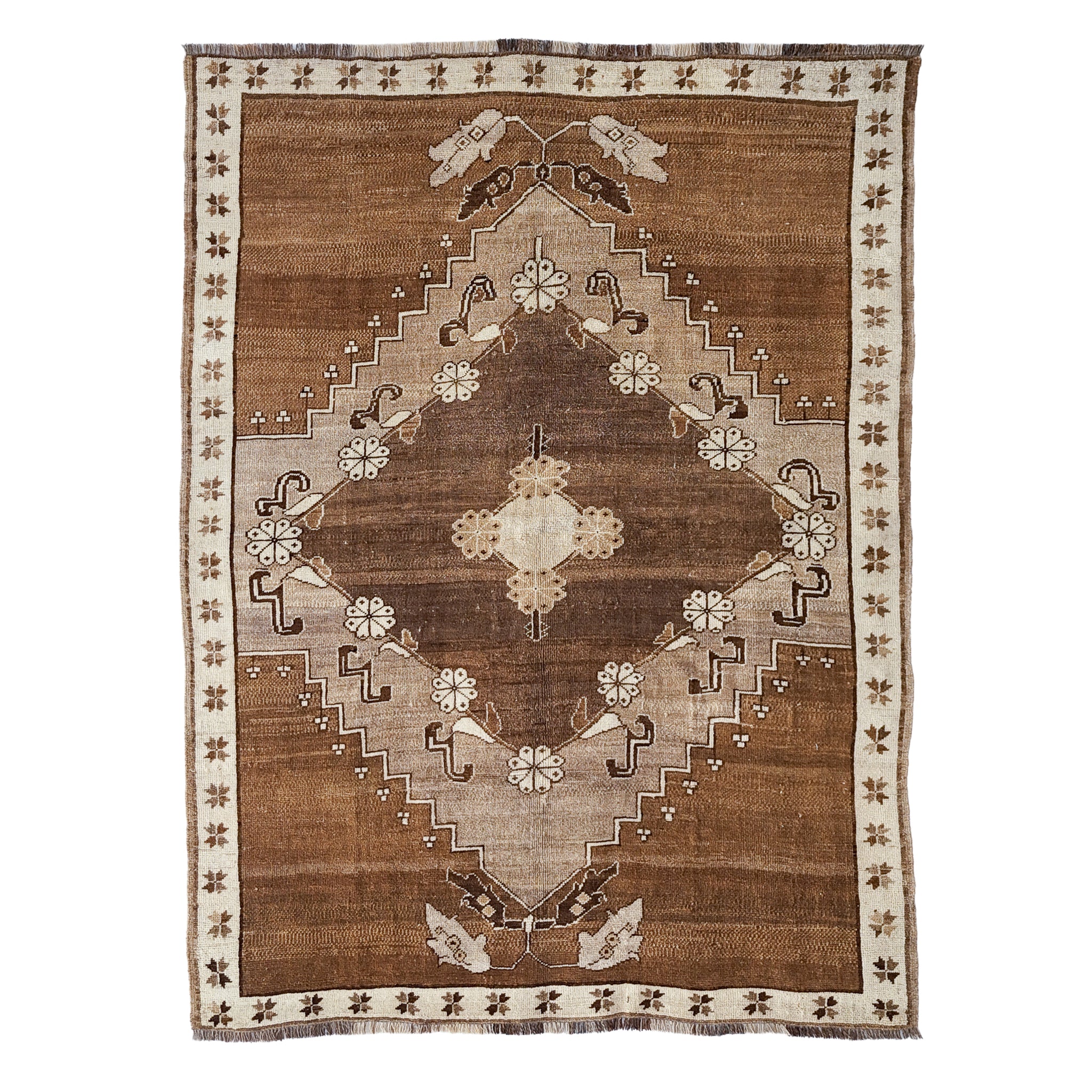 Z628 Handwoven Vintage Rug 6'2 x 8'2 – Zuma Imports