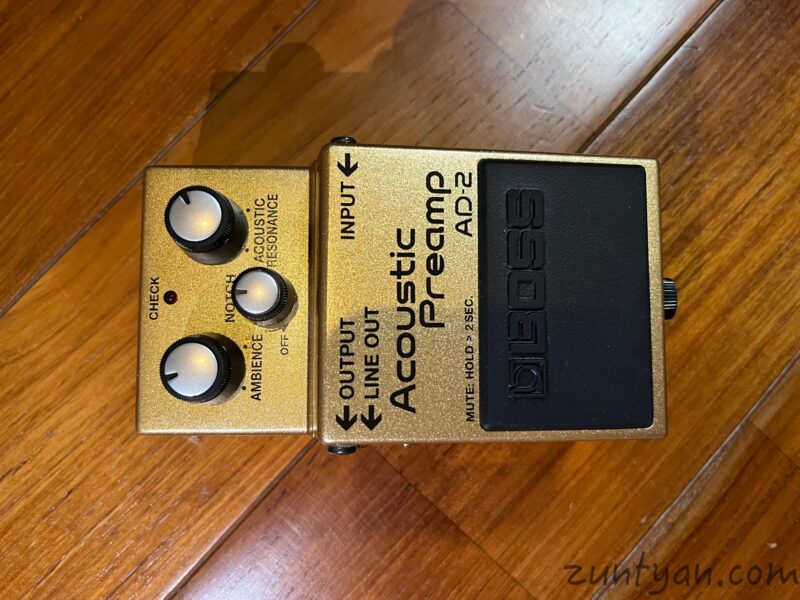 BOSS AD-2 アコースティックプリアンプを使ってみた - zuntyan.com