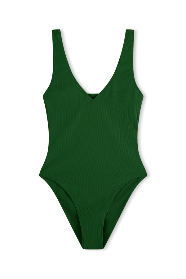 Signature Stripe Bikini One Piece - Tallow Green – Zulu & Zephyr
