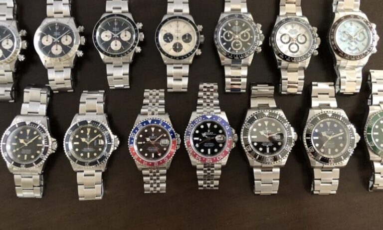 ロレックス ノベルティ(非売品)レザー メモ帳ケース ブラウン エンボス