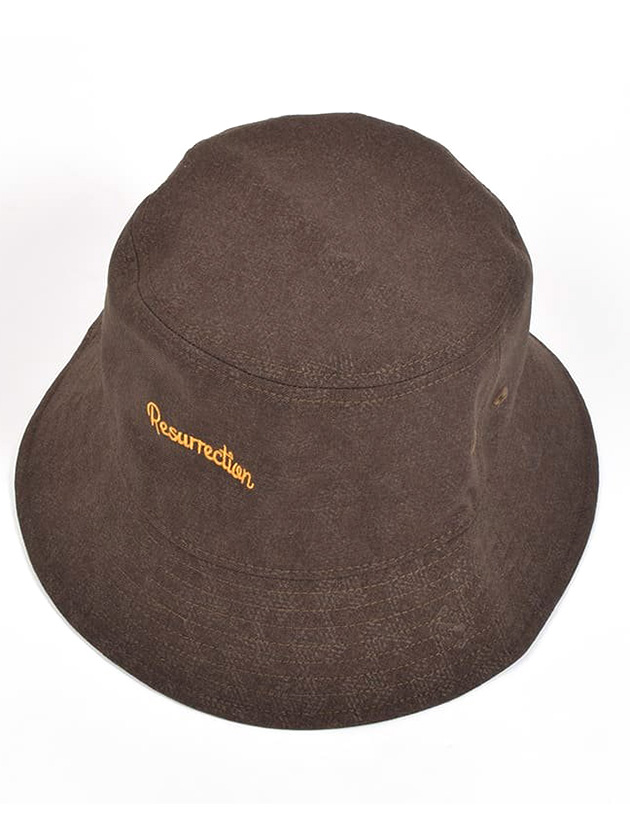 レザレクション サイズ調整可能エンボスバケットハット BD34HAT04