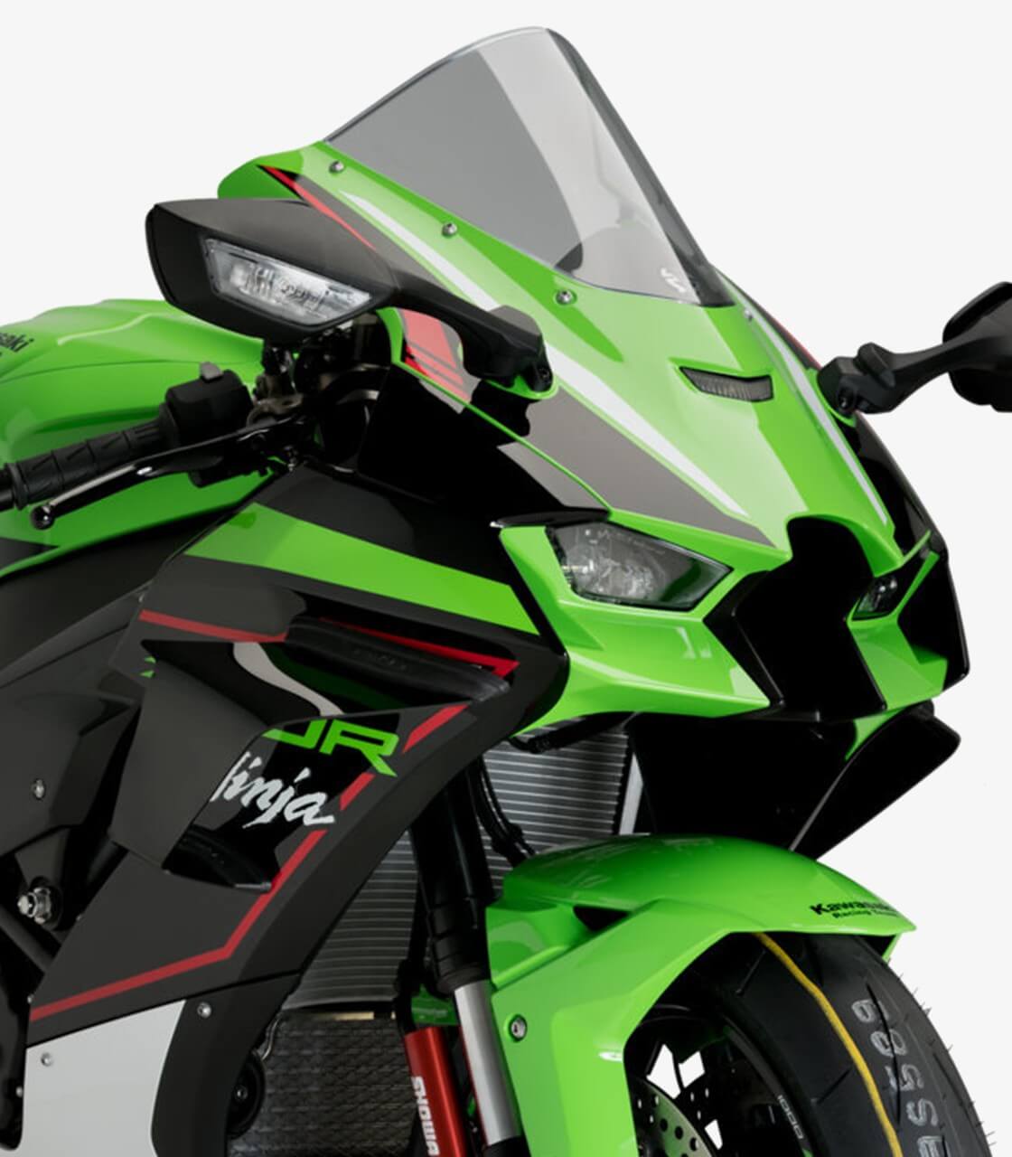 Race side winglets 20543N for Kawasaki ZX-10R/RR Black by Puig