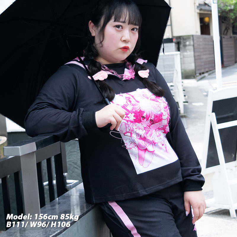 ねむくま セーラーパーカー (プラスサイズモデルVer.) – ACDC RAG