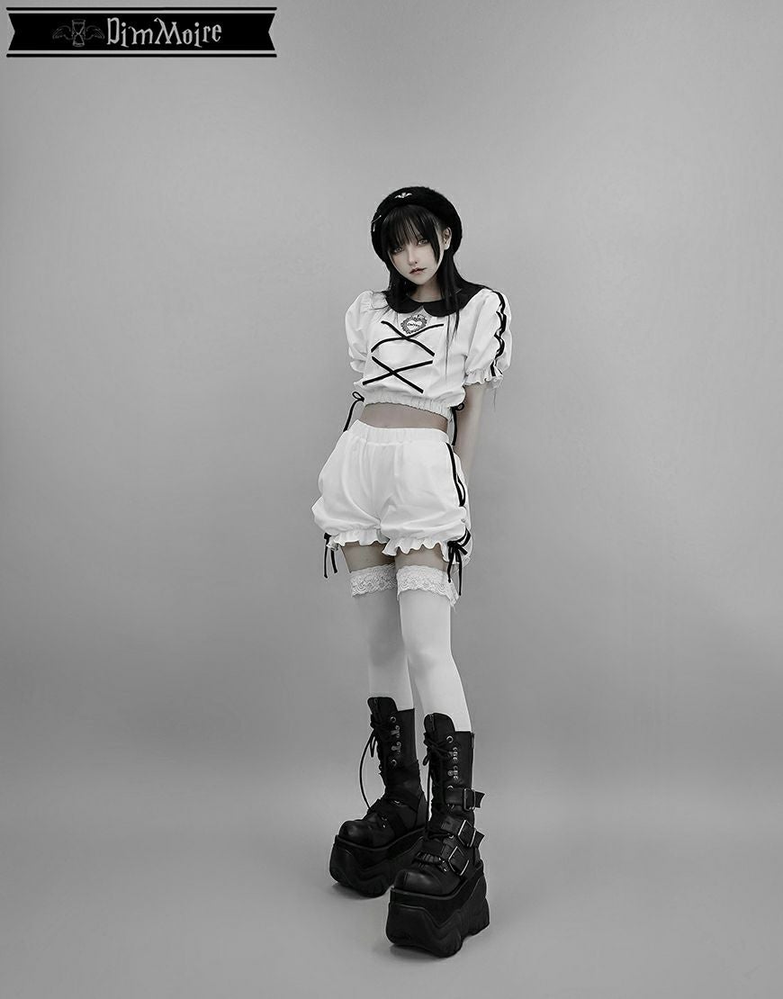 DimMoire【ディムモアール】GirlyジャージSETUP/White