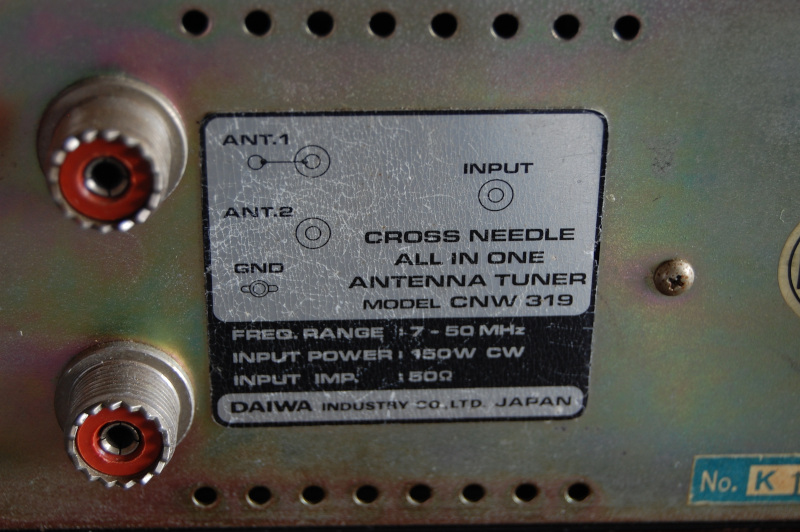 マニュアル式アンテナチューナー CNW-319 | Active Shack