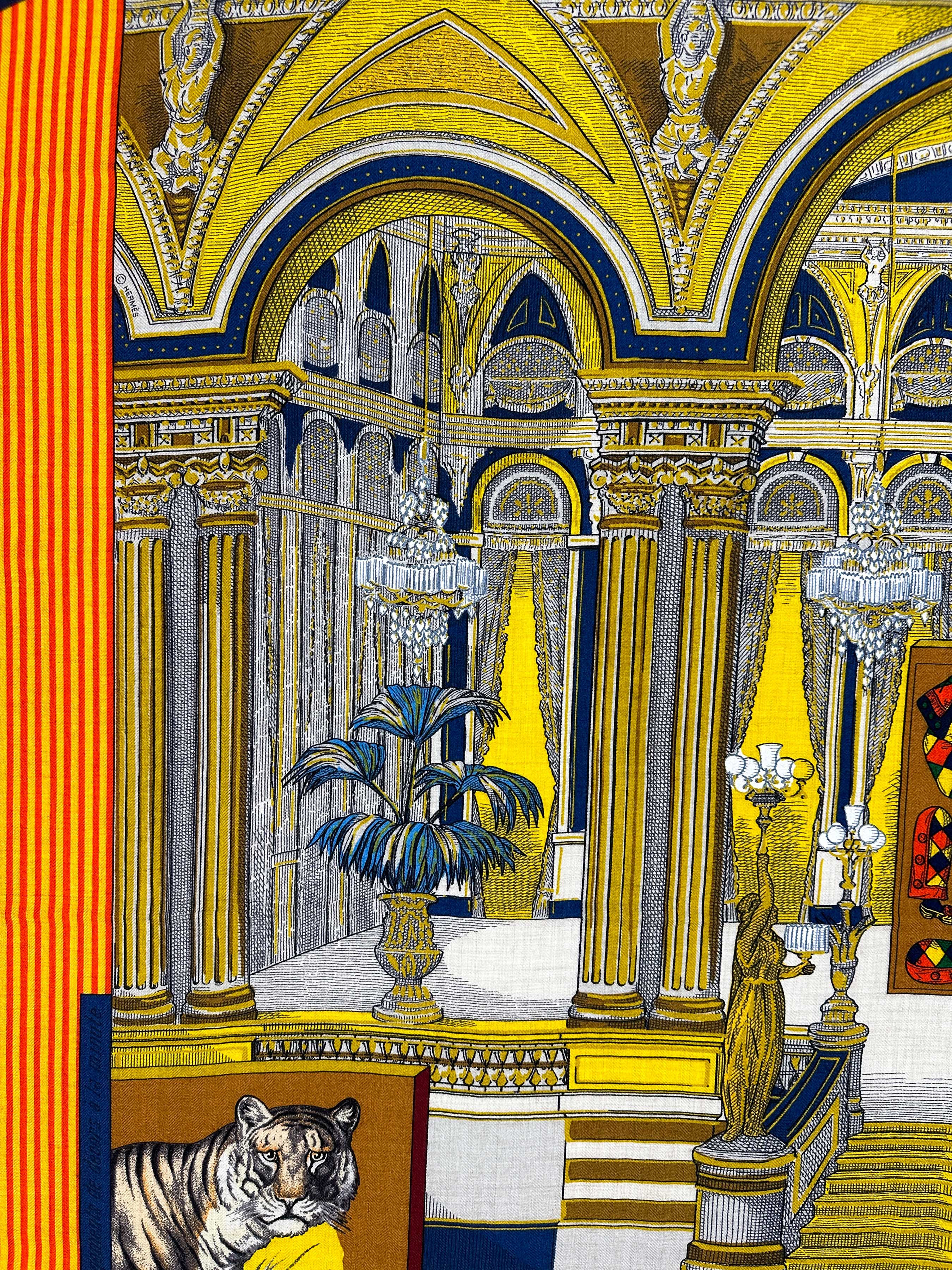 Hermès Grand Théâtre Nouveau Cashmere Silk 140