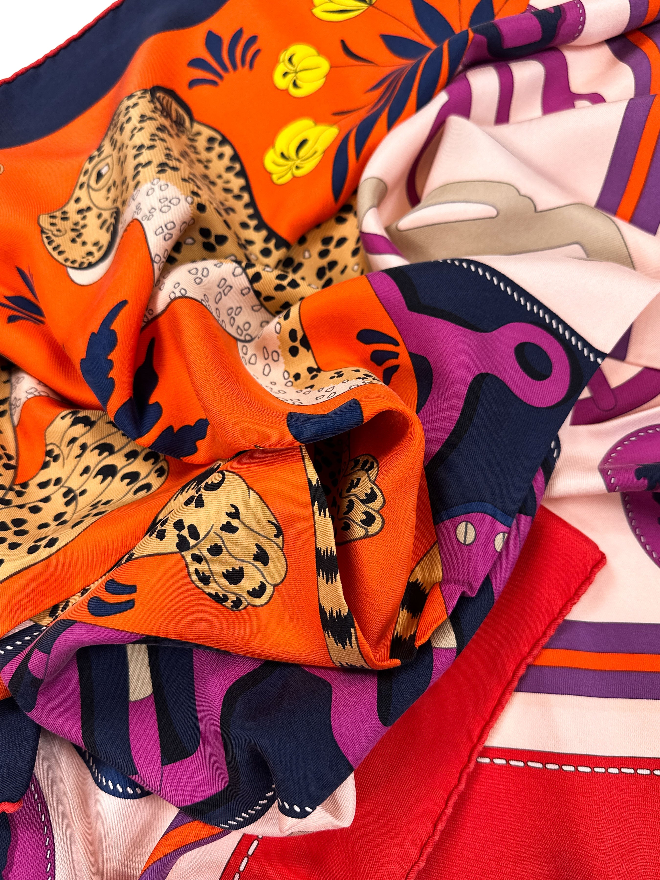 Hermès Les Léopards Modernes 90