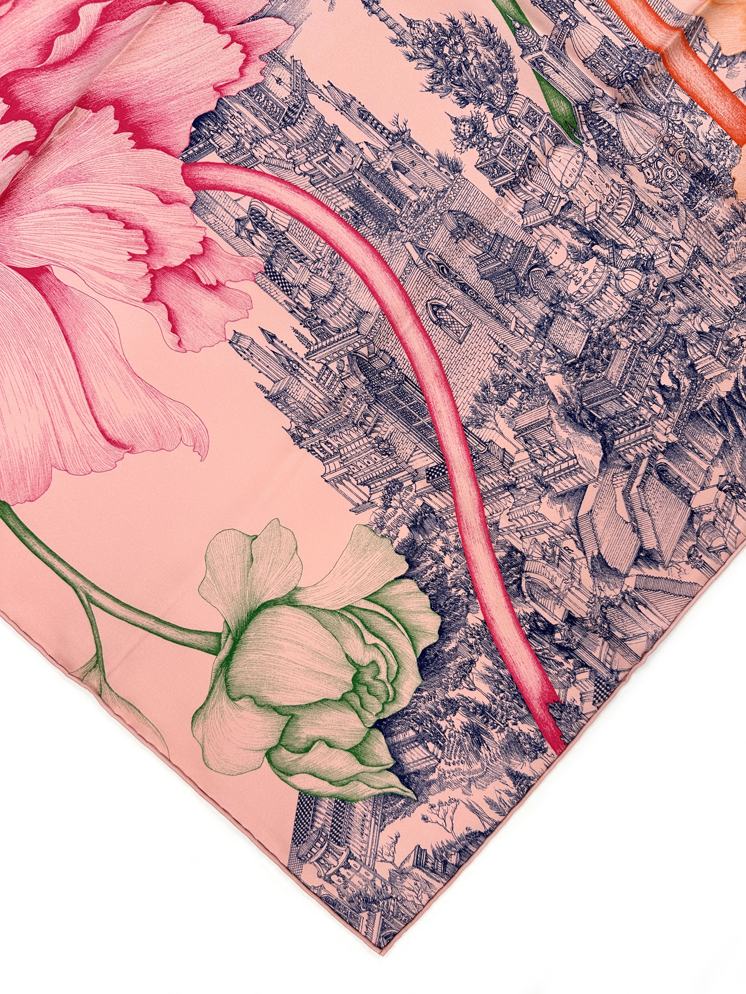 Hermès À L'Ombre des Pivoines 90