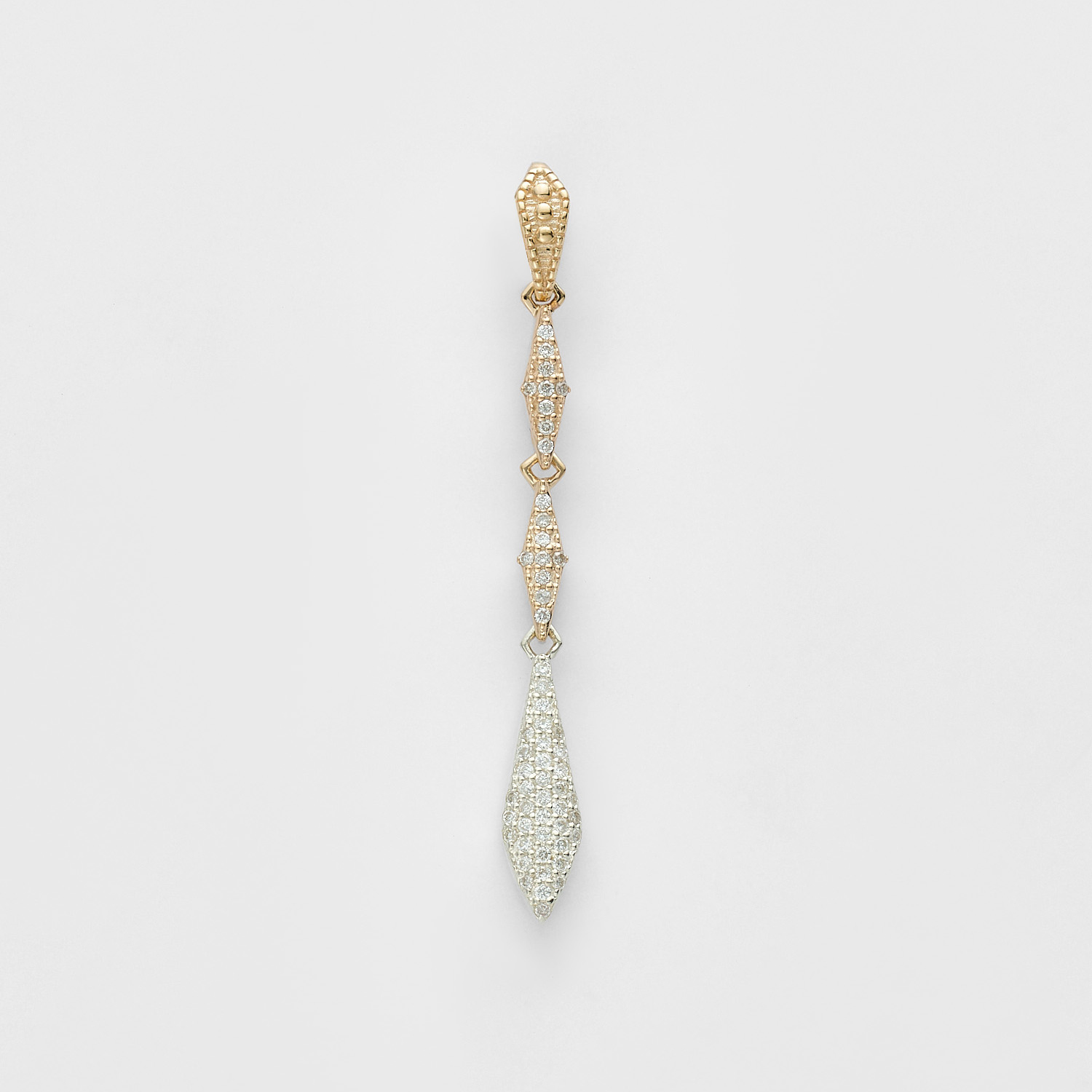 K10／シルバーダイヤモンドチャーム（0.11ct ）｜ネックレスチャーム