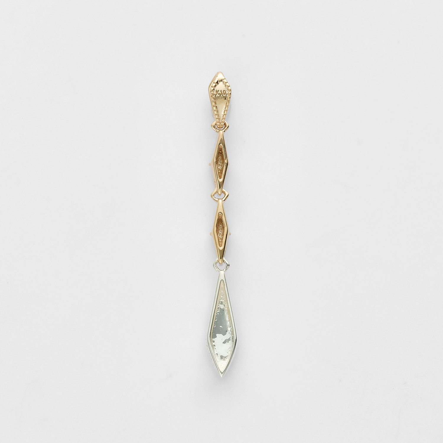 K10／シルバーダイヤモンドチャーム（0.11ct ）｜ネックレスチャーム