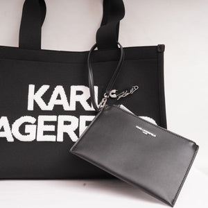 KARL LAGERFELD PARIS カールラガーフェルド ポーチ付きトートバッグ
