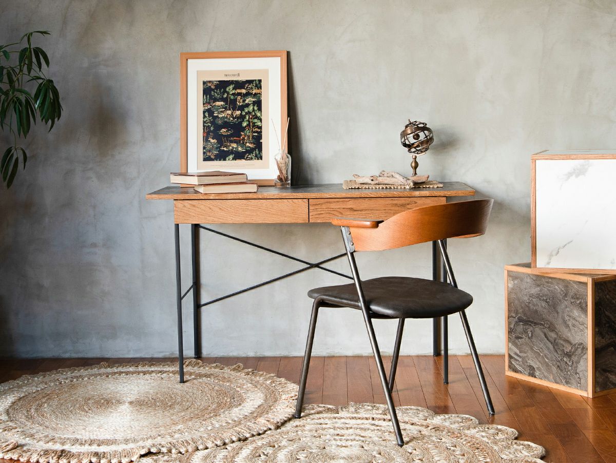 ダイニング アイアン 【送料無料】ダニス ショートアームチェア アーム