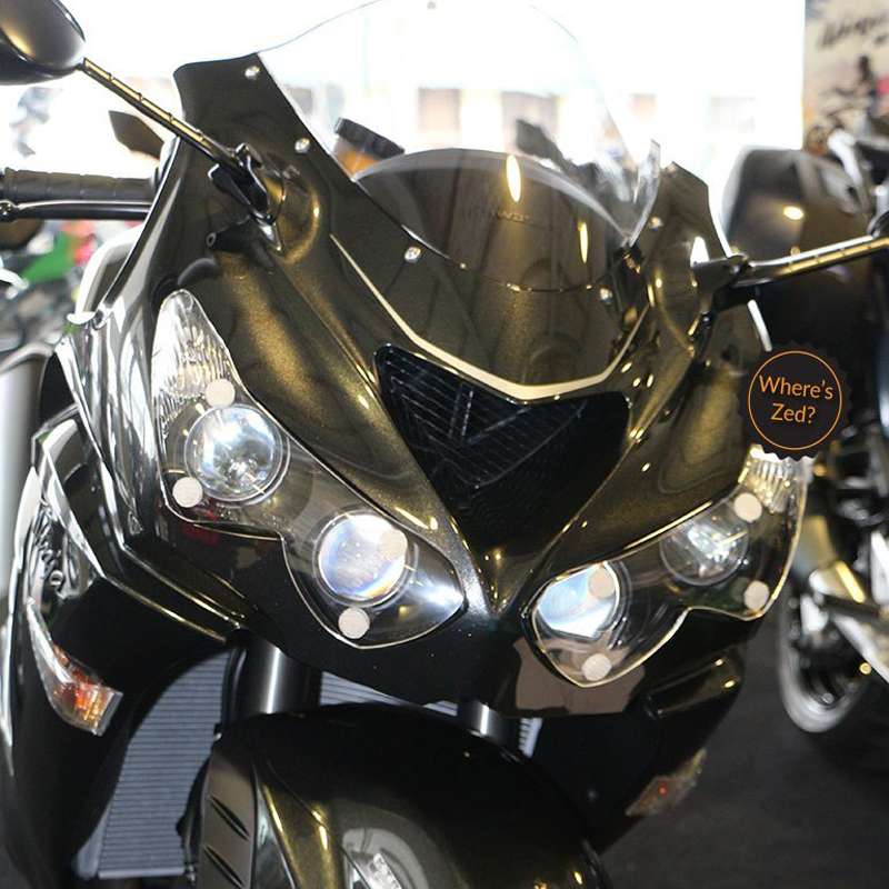 For Kawasaki Ninja ZX14 Zx14r ZZR1400 Multi Color RGB LED Angel