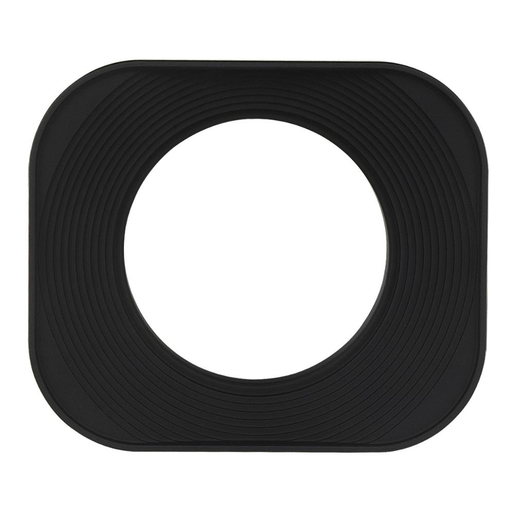 Haoge43mmスクエアメタルスクリューインレンズフード、キャップ付き