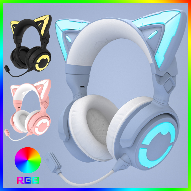 Yowu-ワイヤレス猫の耳のヘッドフォン、Bluetooth 5.0、アプリ