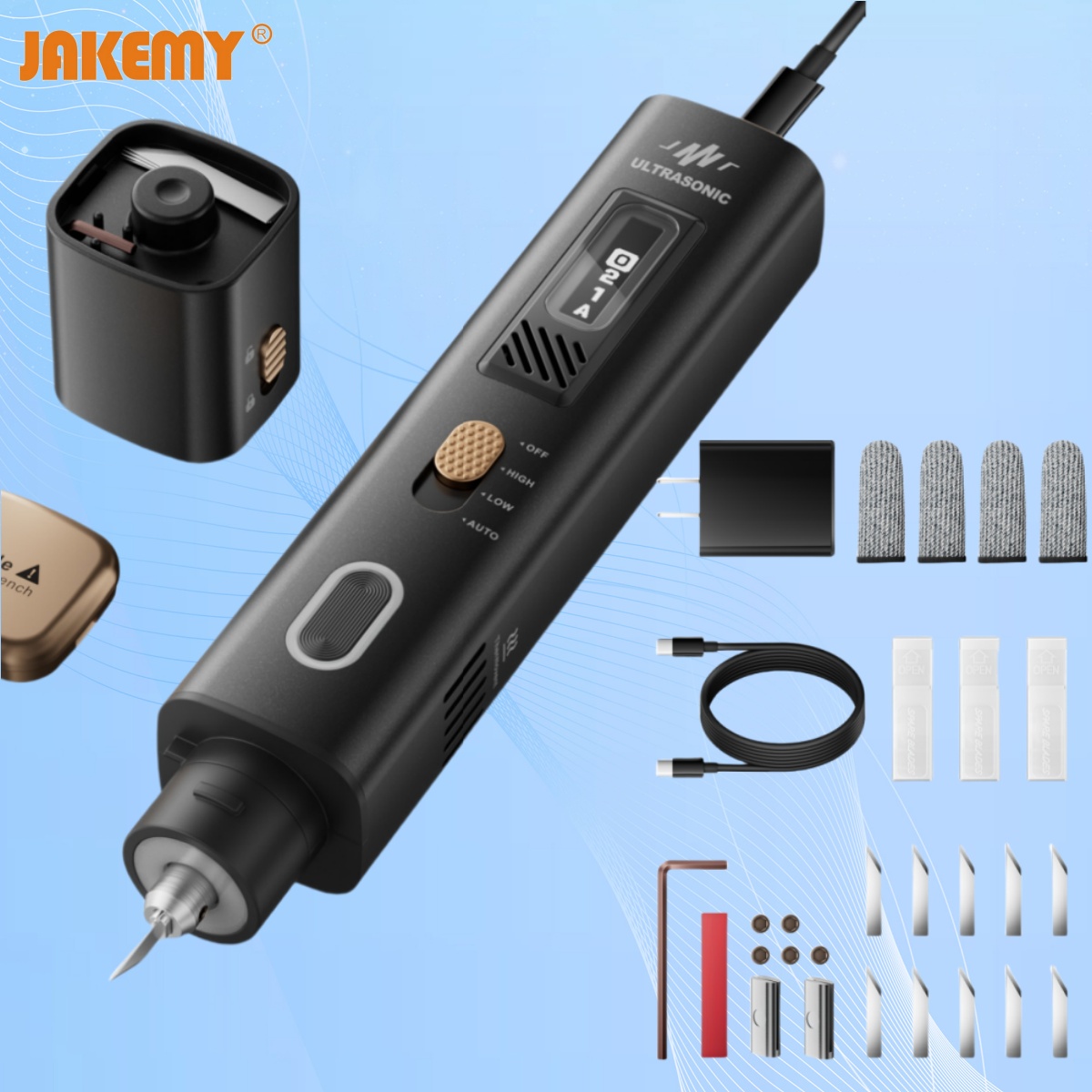 Jakemy Y10 Pro 2-in-1 Ultrasonic Cutter & Polisher , 35W 40kHz