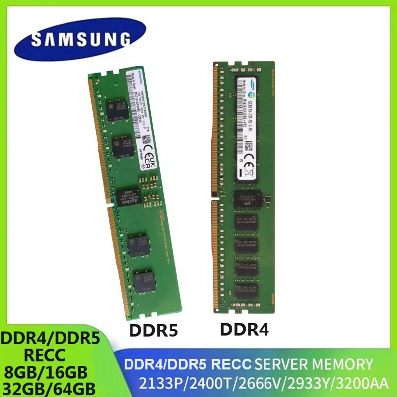 Samsung-サーバーメモリ,ddr4 recc,ecc,ram,288ピン,ecc,rdimm 1.1,ram