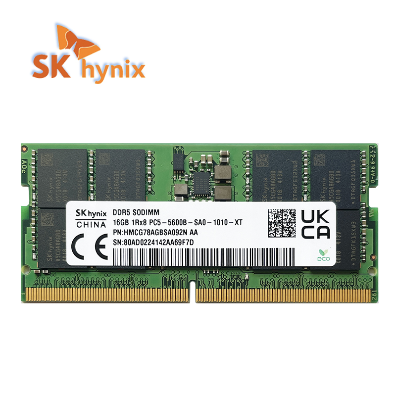 SK ハイニックス DDR5 16 ギガバイト 32 ギガバイト 5600MHz RAM 1Rx8
