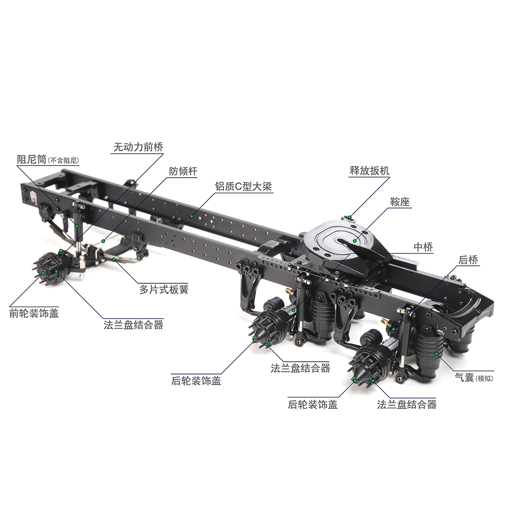 Orlandooハンタートラクター、組み立てキット、1:32、oh32t01、scania