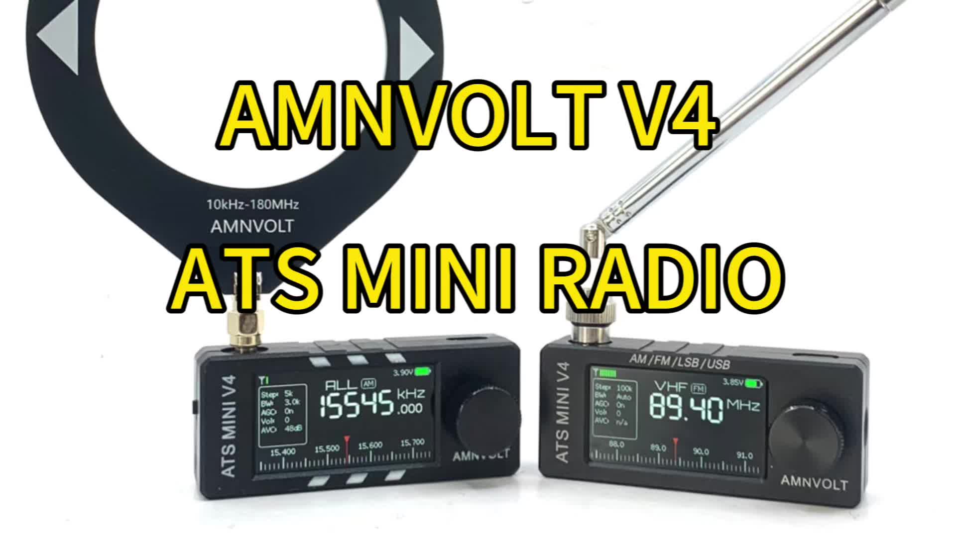 AMNVOLT V4 ATS MINI SI4732 ラジオ 全帯域 DSP ラジオ FM AM SSB LSB