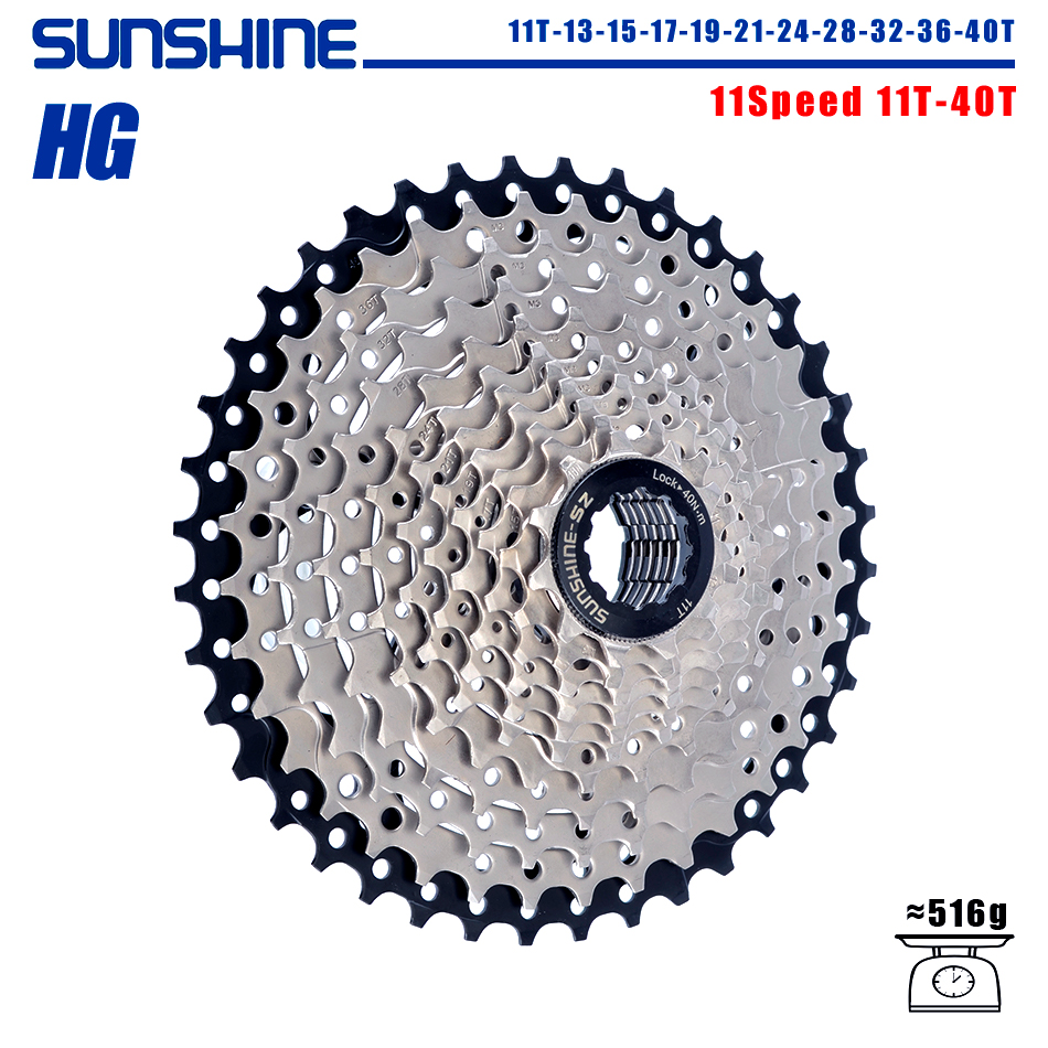 SUNSHINE Bicycle Cassette 8/9/10/11/12Speed MTB Sprocket 11T-32T
