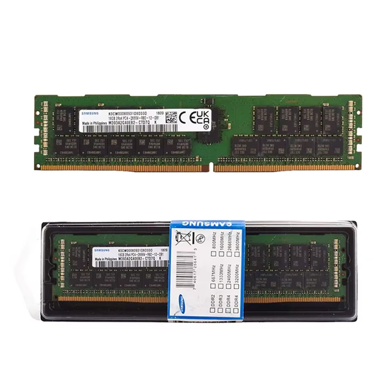 Samsungサーバーメモリ DDR4 RAM 16GB 4GB 8GB 32GB 3200MHz 2666MHz