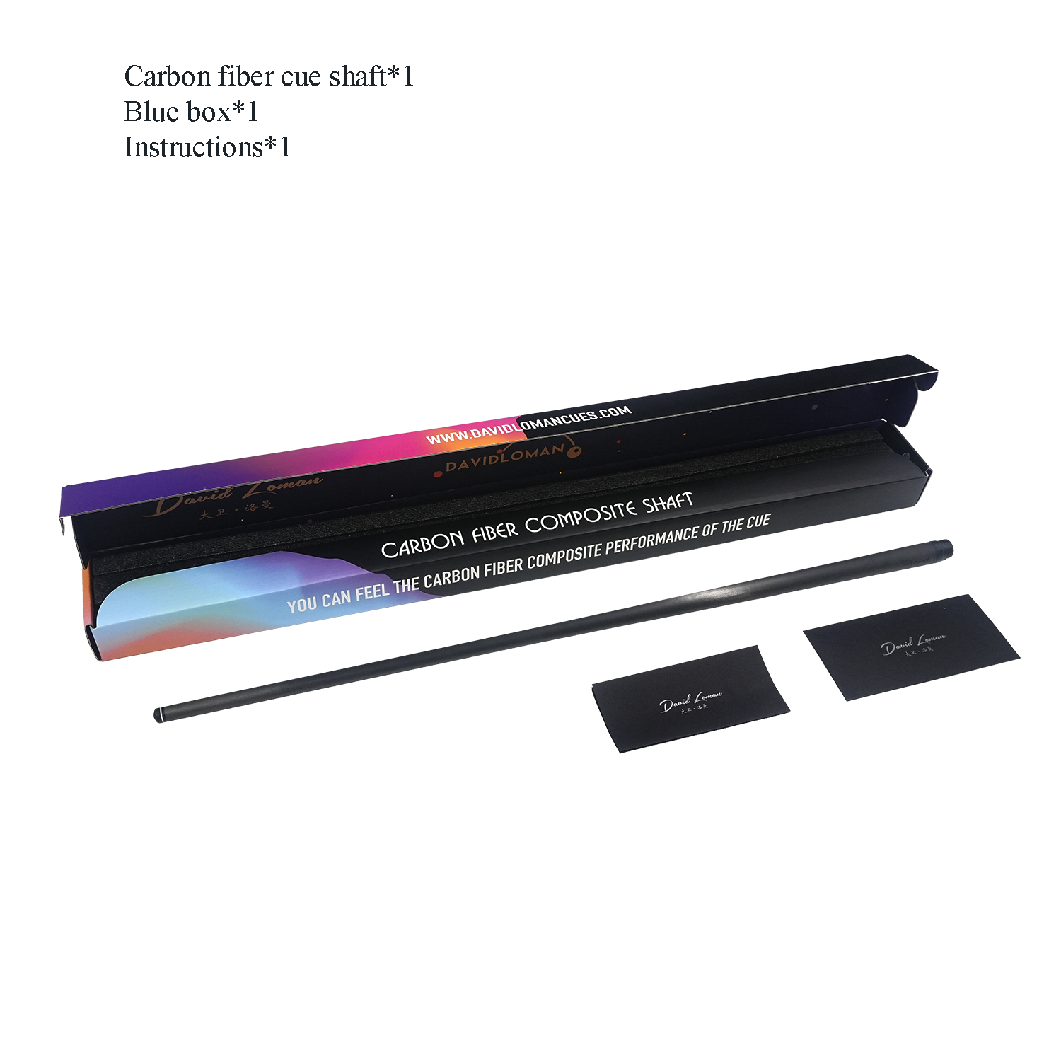 DAVID LOMAN 初代バージョン プレイ/ヒットキュー シャフト カーボン
